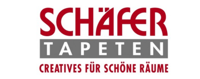 Logo Schäfer | Partner Logo von Schäfer Tapeten, mit dem Slogan "Creatives für schöne Räume".